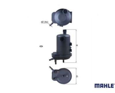 MAHLE KL 633D Kraftstofffilter für NISSAN Evalia NV200 RENAULT Clio II Kangoo