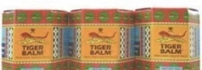Tiger Balm (Red) Super Strength Pain Relief Ointment 19.4 x 3 Jars -Thai edition