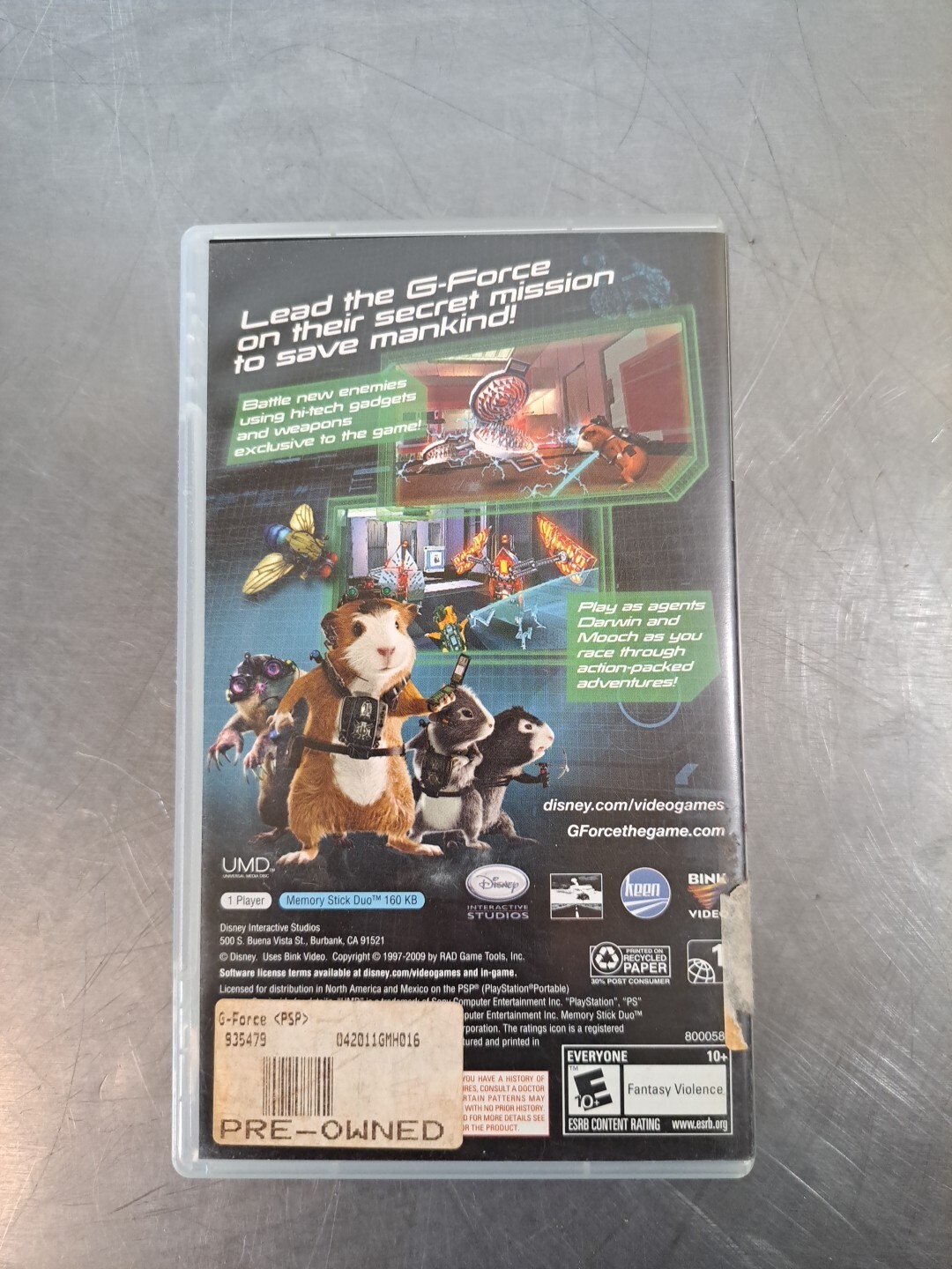 G Force (Sony PSP Portable) Complete Disney