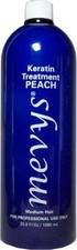MEVYS PEACH KERATIN TREATMENT 33.8 Oz. For Medium Hair and Medium Curls