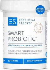 Essential Stacks Smart Probiotic 50 Billion CFUs, 11 Strains, 30 Ct, Exp 02/26