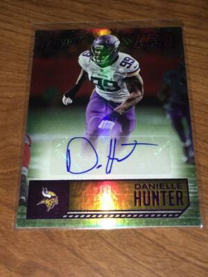 2016 Panini Prestige Xtra Pts Purple SP DANIELLE HUNTER Auto AUTOGRAPH Rookie RC