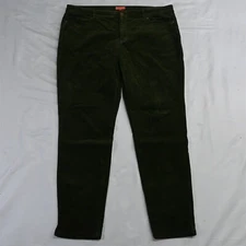 Modcloth XL Olive Green Corduroy Mid Rise Skinny 5 Pocket Womens Cords Pants