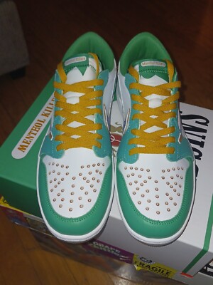 Cold Sins Menthol Killers Jordan 1 Low Style Size 11.5 New With