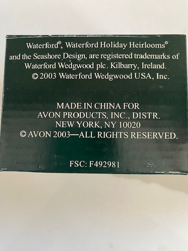 WATERFORD HOLIDAY HEIRLOOMS 2003 STAR & STRIPES HEART ORNAMENT New in Box MAGA - Picture 7 of 7