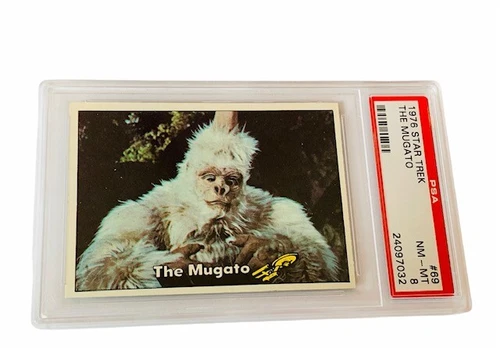 Star Trek Trading Card Captains Log 1976 Topps PSA 8 The Mugato #69 gorilla bear