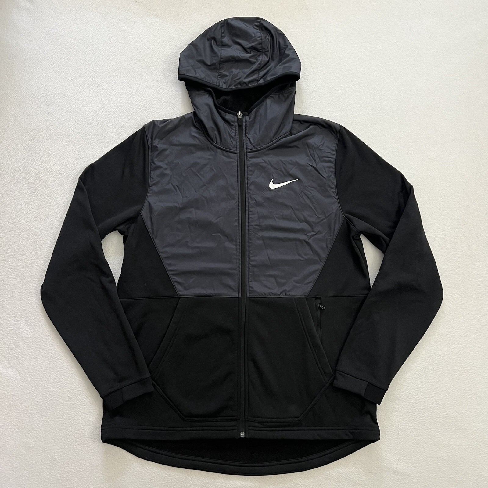 SACAI X NIKE Giacca Nike Uomo Basket Standard Therma Fit Full Zip Cappuccio Nero 926465 010 L