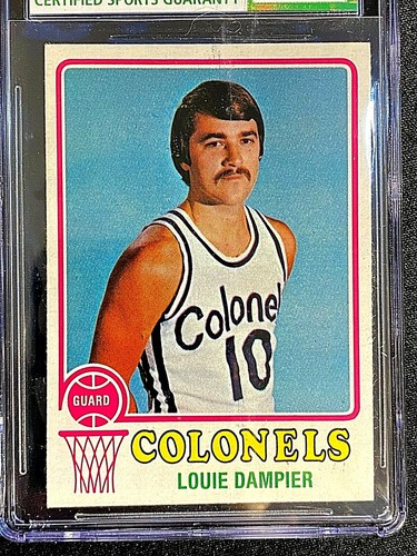 IMPOSSIBLE MINT 9 CSG 1973-74 TOPPS #183 LOUIE DAMPIER COLONELS C2930 - Picture 2 of 3