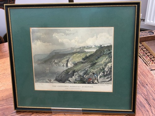 framed lithograph - the artillery barracks guernsey . 1829 | eBay