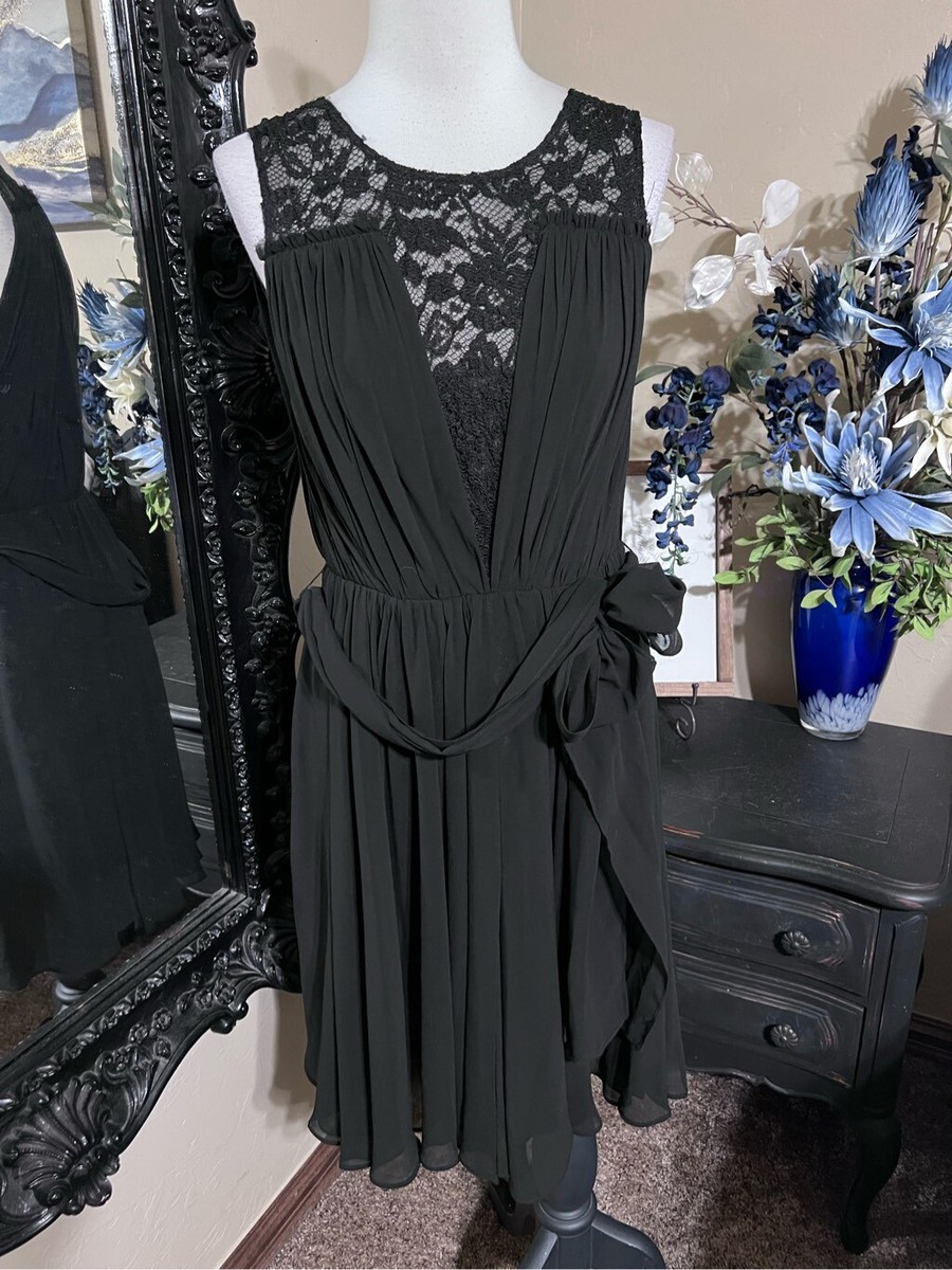 Vera Wang Sleeveless Little Black Dress, LBD, Chiffon & Lace Cocktail Dress Size | eBay Vera Wang Sleeveless Little Black Dress, LBD, Chiffon & Lace Cocktail Dress Size | eBay