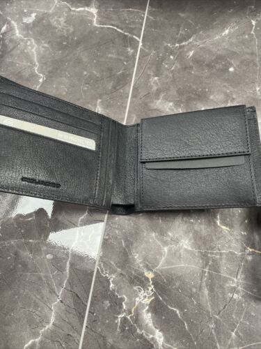 Piquadro Leather Wallet Black Mens BRAND NEW - Picture 3 of 4