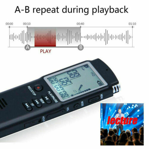 Mini Spy Digital Audio Recorder Voice Activated Dictaphone Mp3 Lecture Recorder - Picture 3 of 14