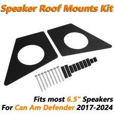 Speaker Roof Mounts Kit Hardware For Can Am Defender 2017-2024 Fits 6.5" Speaker
