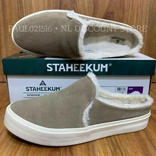 STAHEEKUM Women's Cozy Camp Mule Genuine Suede ~ Stone ~ Various Sizes