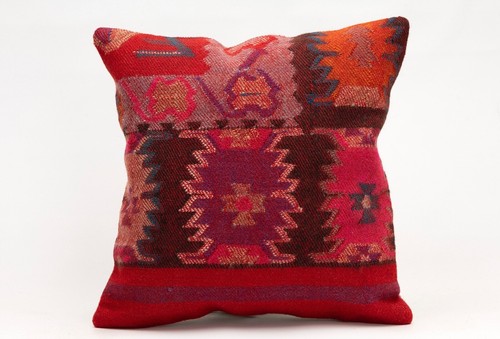 Decorative Pillow Cover, 16x16 in, Ethnic Pillow, Throw Pillow, Sofa Cushion