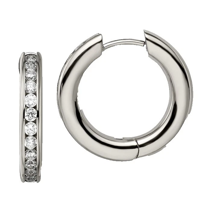 Pendientes de Moda Piedra de Aro de Titanio