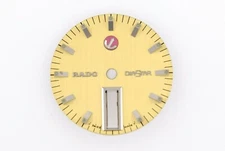 RADO Diastar Vintage NOS Golden Watch Dial 25.4mm Swiss T (SO1003)
