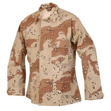NEW TRU-SPEC BDU JACKET COAT M - 6 COLOR DESERT CAMO CAMOUFLAGE MEDIUM REGULAR