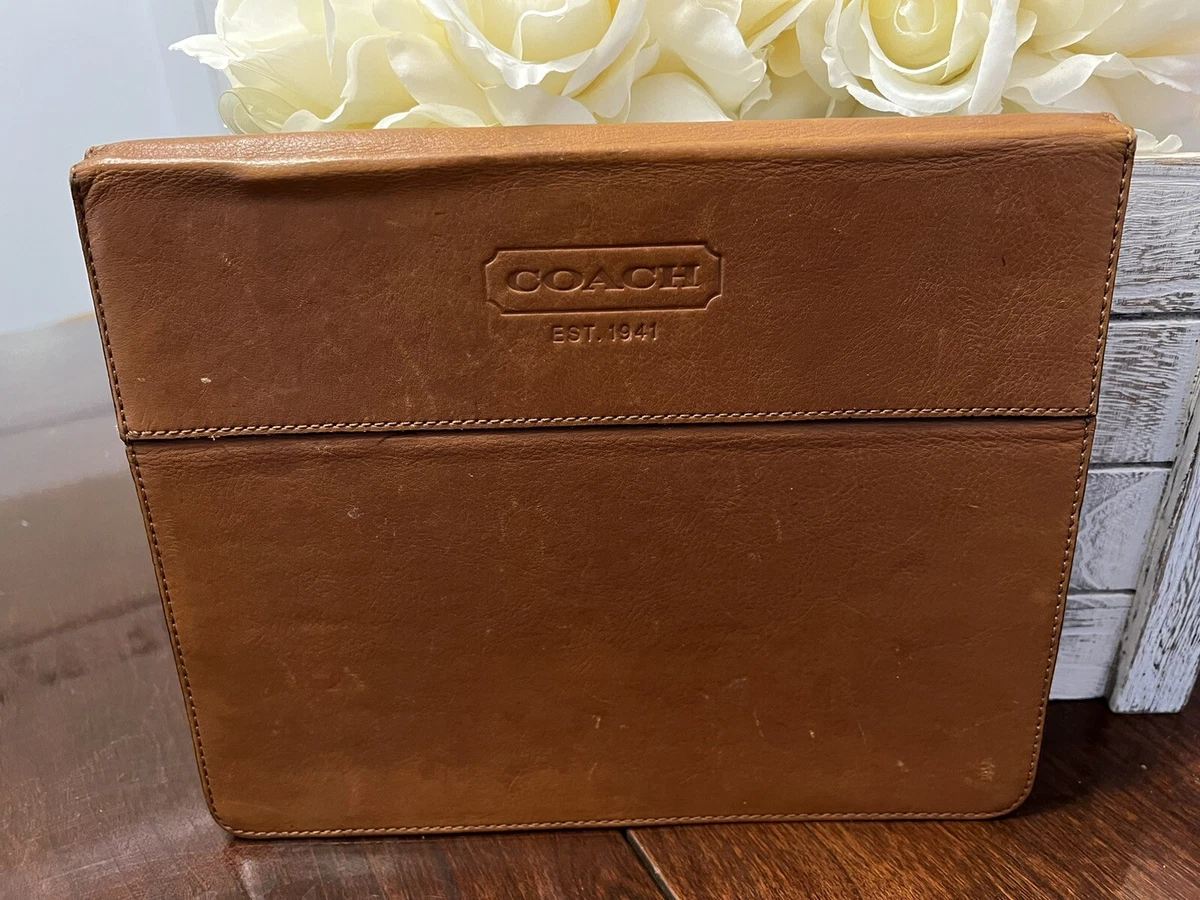 Coach Brown Leather Ipad Tablet Case | eBay