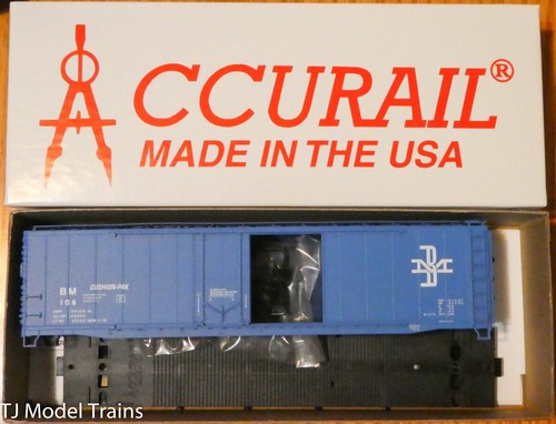 Vagón de carga Accurail HO #5416 puerta doble enchufe 50'-- Boston y Maine  | Zustand: New