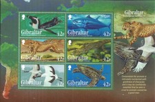 Gibraltar 2013 Mini Sheet ** Endangered Anima...