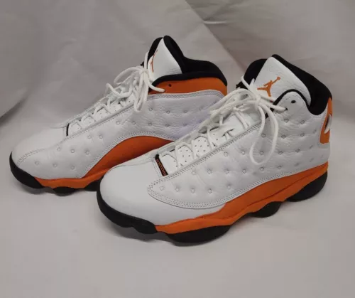 Jordan 13 Retro Starfish 2021 Men's Size 9 - Orange White Black Air New No Box