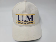 Vintage University of Michigan Wolverines The Game Split Bar Snapback Hat Cap