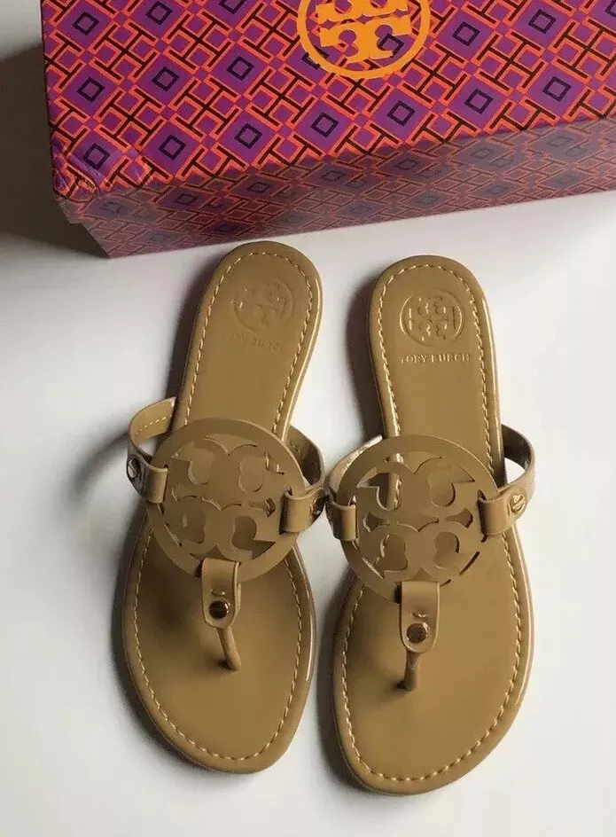 Tory Burch Miller Sandal - Tan Patent