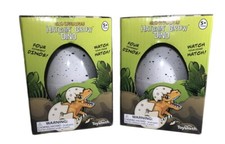 Ginormous Hatchin' Grow Dino Eggs Lot of 2 Hatching Dinosaur New