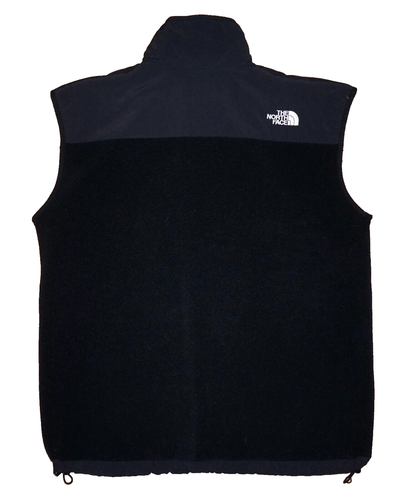 Vintage Men's THE NORTH FACE Black Fleece & Soft Shell Zip-Up Vest MEDIUM - Picture 4 of 7