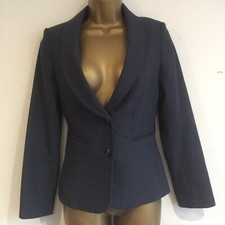 Ladies Blazer Jacket Size 6 Petite Blue Austin Reed Bnwot Formal 48% Wool