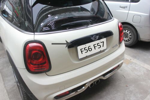 TRUNK STRIP GLOSS BLACK for MINI F55 F56 F57  - Picture 1 of 6