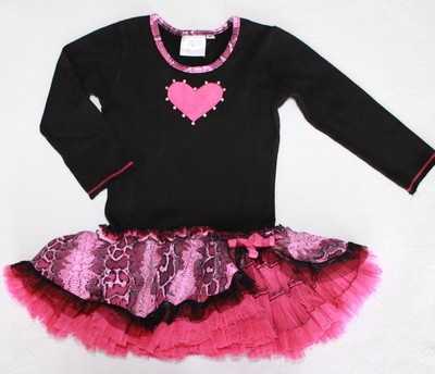 OOH LA LA COUTURE Boutique Long Sleeve Dress Girl Size 2 2T Chasing Fireflies