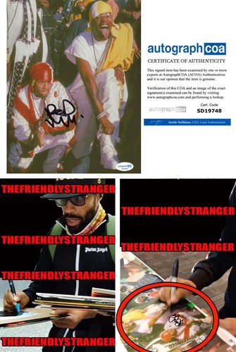 Rapper REDMAN signed "RED & METHOD MAN" 8x10 Photo EXACT PROOF j ACOA COA