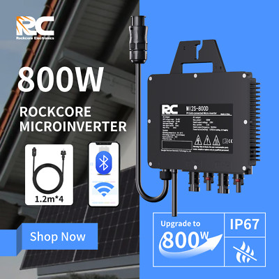 RC 800W Mikro-Wechselrichter, 26-60V DC Eingang, MPPT Solar-Netzeinspeise-Konver