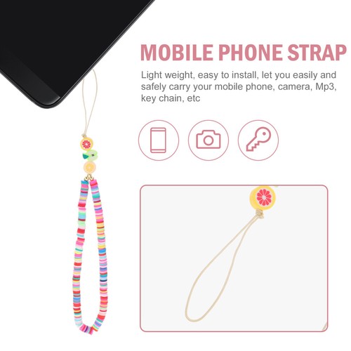 2 Pcs Cell Phone Straps String Hanging Cord Fruit Phone Chain - Photo 5/12