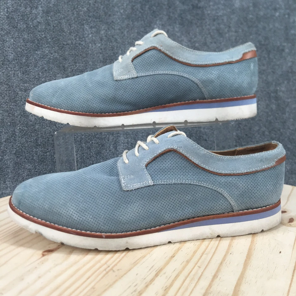 Zapatos de Vestir Johnston & Murphy Para Hombres 10 M Informales Oxford Azul Almendra Punta Baja Foto 2 de 4