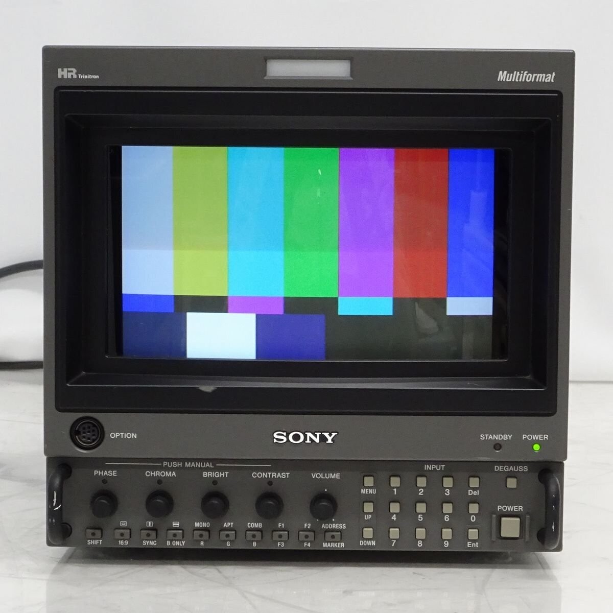 SONY BVM-D9H5J 9in HR Trinitron Monitor 25050h HD-SDI W/ BKM-129X