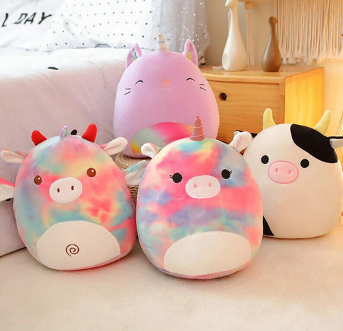 Peluche Squishmallows Unicorni 20/30/35 cm Bambola Giocattolo Cuscino Super Morbido Imbottito Regalo