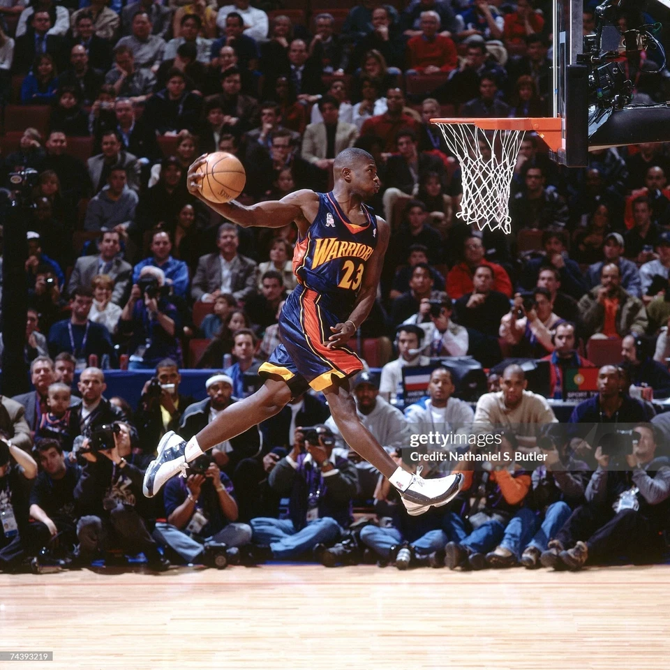 Camiseta deportiva 100 % auténtica Jason Richardson Reebok 2002 Warriors talla 44 L XL 911 Foto 2 de 4