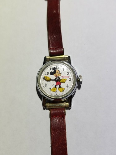 SUPER RARA VINTAGE MICKEY MOUSE US Time Orologio meccanico INGERSOLL  SPEDIZIONE GRATUITA | eBay