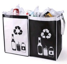 2er Set Leergut Pfandflaschen Tasche Aufbewahrung Tasche Glas & Dosen Pfand Bags