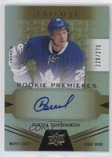 2016 Upper Deck Trilogy Rookie Premieres Level 2 /275 Nikita Soshnikov Auto 4p5