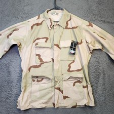 Propper International Desert Camo Jacket Mens XL Long 3 Color BDU Military Shirt