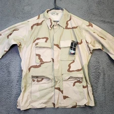 Propper International Desert Camo Jacket Mens XL Long 3 Color BDU Military Shirt