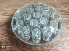 Rare vintage beautiful glass flower frog of 50's made in England.