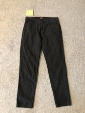 Levis XX Chino Pants Mens 32x32 Gray Black Standard Taper Casual Micro Plaid