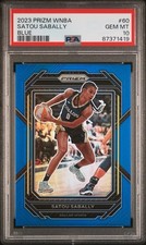 Satou Sabally PSA 10 Pop 1 2023 Panini Prizm /175 Blue Prizm Parallel #60 Wings