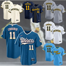 SALE Milwaukee Brewers CHOURIO 11 Replica Jersey Stitched Limited Fan Gift