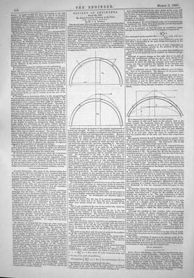 Antike Drucktechnik 1866 Diagramme Zerah Colburn Bogendächer Wessely 19.